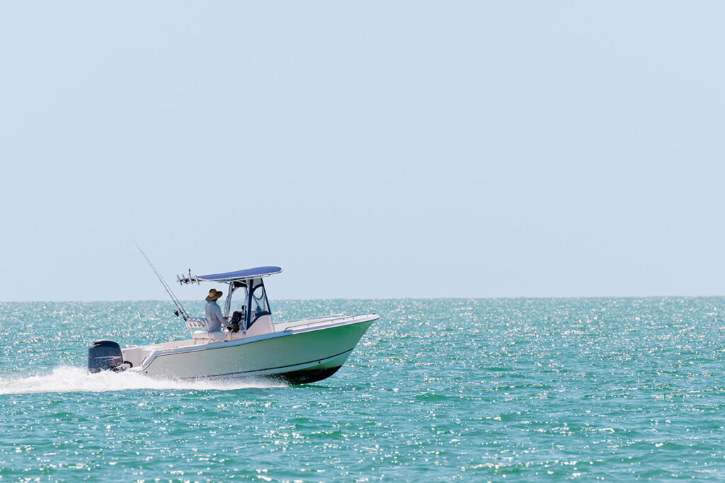 fishing boat on coast